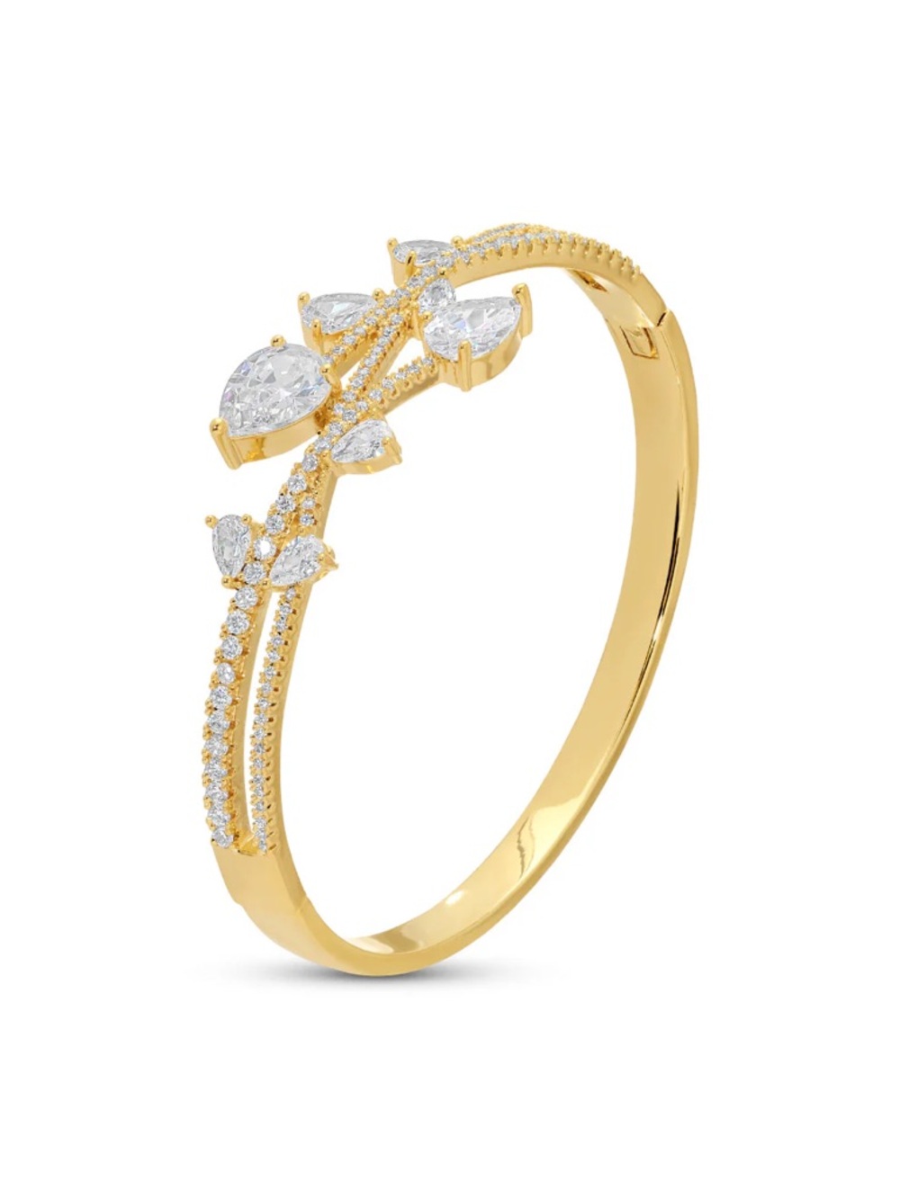 Eye Candy Gwen CZ Statement Cuff Bracelet